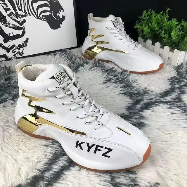 Podzimní univerzální vysoké trendy ležérní boty spodní boty internetový celebritní pánské boty