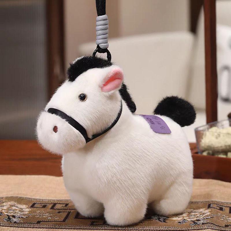 Sunshine Rainbow Pony Plush Toy Keychain With Soft Short Plush For Kids And Teens