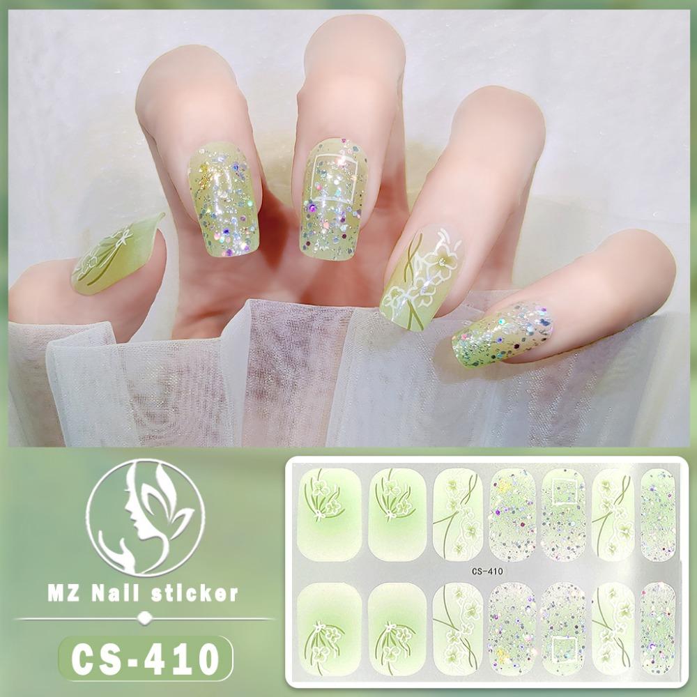 CS No-bake Gel Nail Polish Film Waterproof Full Sticker Chinese Style Panda Manicure Sticker Nail Sticker