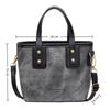 Small Square Crossbody Bag For Women Trendy Versatile Bucket Handheld Bag Color Blocked Shoulder Bag
