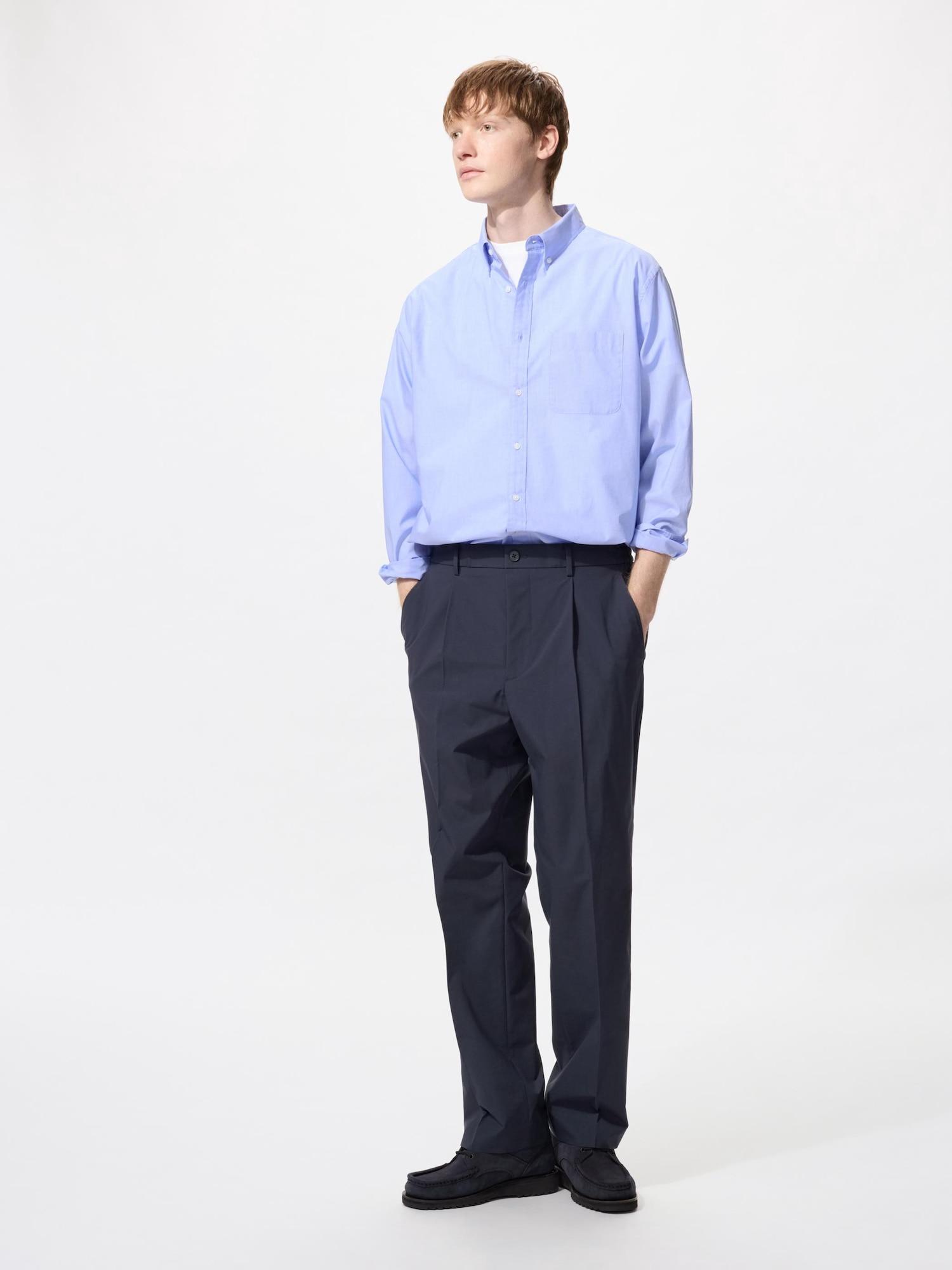 

Uniqlo Japan Tuck Wide Pants Light