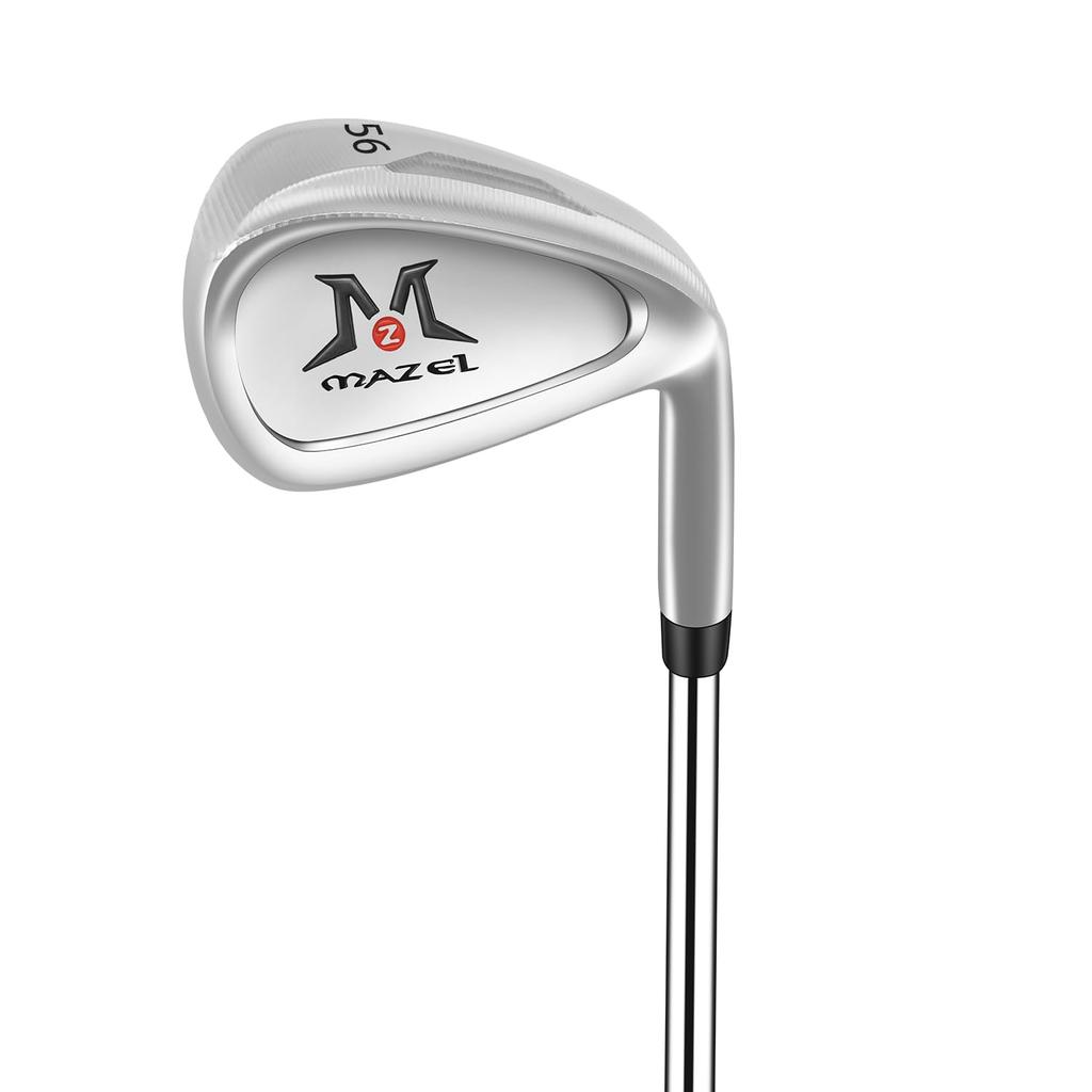MAZEL Men's Right-Handed Wedge Golf Club (Silver, Loft: 56)
