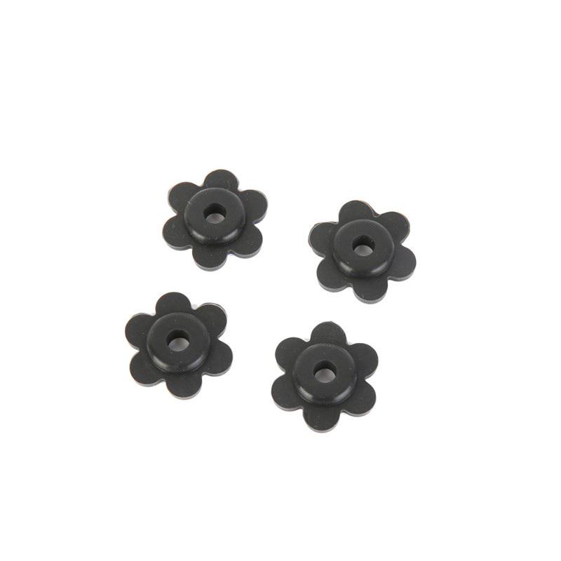 

4/8pcs Garden Flag Rubber Stopper Stops And Clip Transparent Anti Wind 4pcs/bag чорний