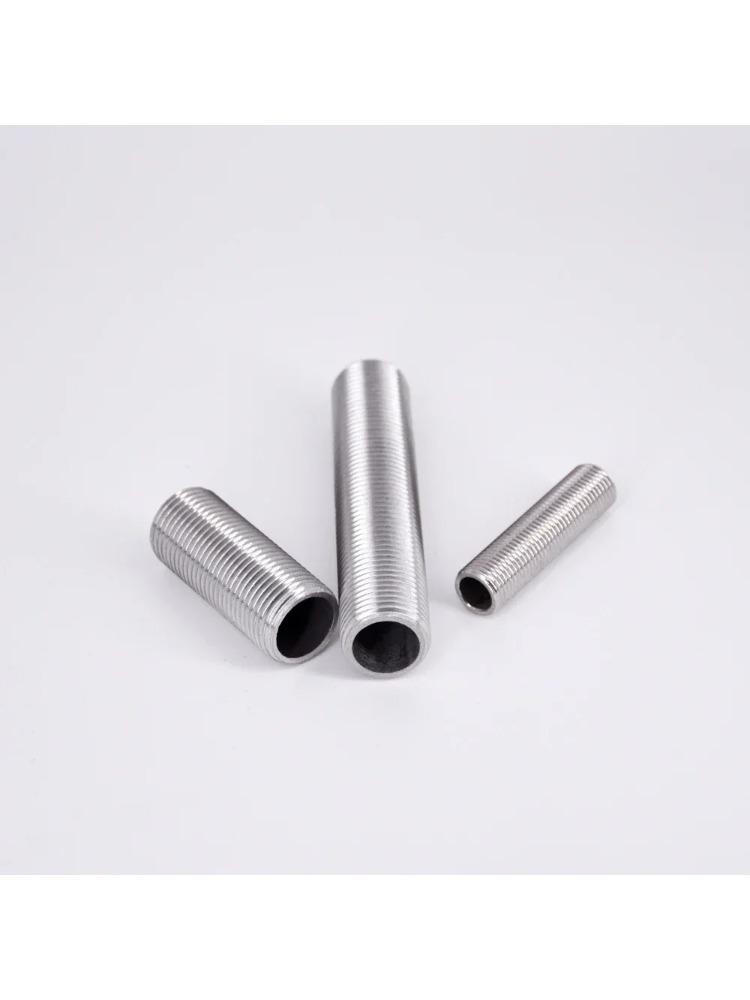 

G1/8-2 BSPP-Male 20-150mm SS304 Stainless Full-Thread Nipple Bulkhead Barrel Pipe Fitting Water Tank 25mm&1/4