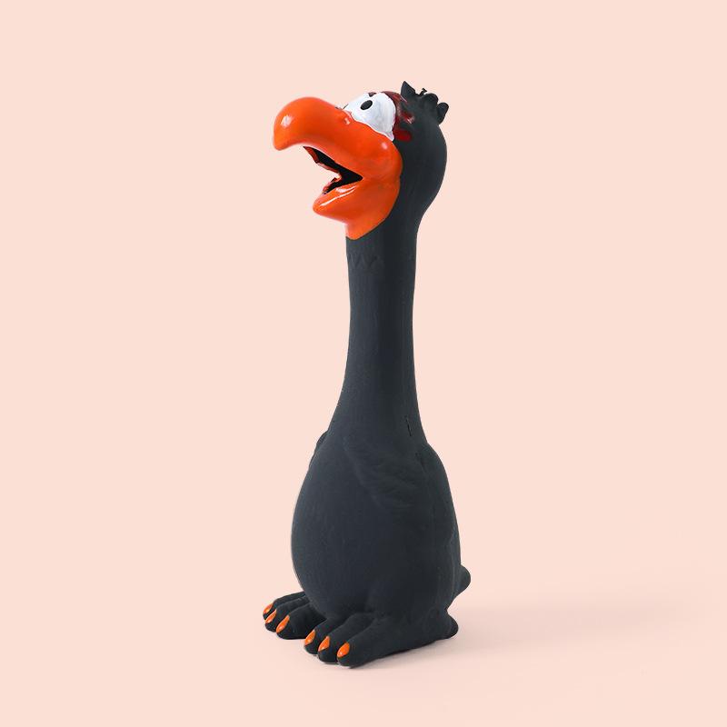 Vocalizing Latex Screaming Chicken Pet Toys, Durable Teething Latex Venting Chicken Pet Products