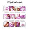 Lotus Flower DIY Lantern Material Kit 3D Mid Autumn Lotus Lantern  Children