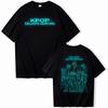 T-shirt da donna KPop Demon Hunters Witch Hunter Scollo a girocollo Manica corta Top ampio Maglietta in cotone