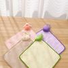 Cartoon Hand Towel, Soft Coral Velvet with Lanyard Towel, Highly Absorbent Hand Drying Towels for Kitchen Bathroom