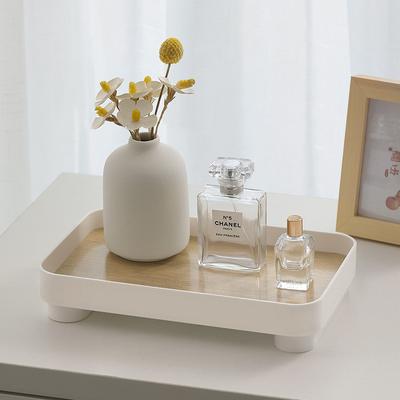 Bandeja de armazenamento de mesa de madeira Perfume Aromaterapia Penteadeira Cosméticos Caixa de armazenamento Multi-função Desordem de varanda Armazenamento de chaves