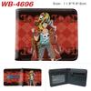 One Piece Anime Wallet Luffy Print Short Folded Card Holder Colorful Coin Purse