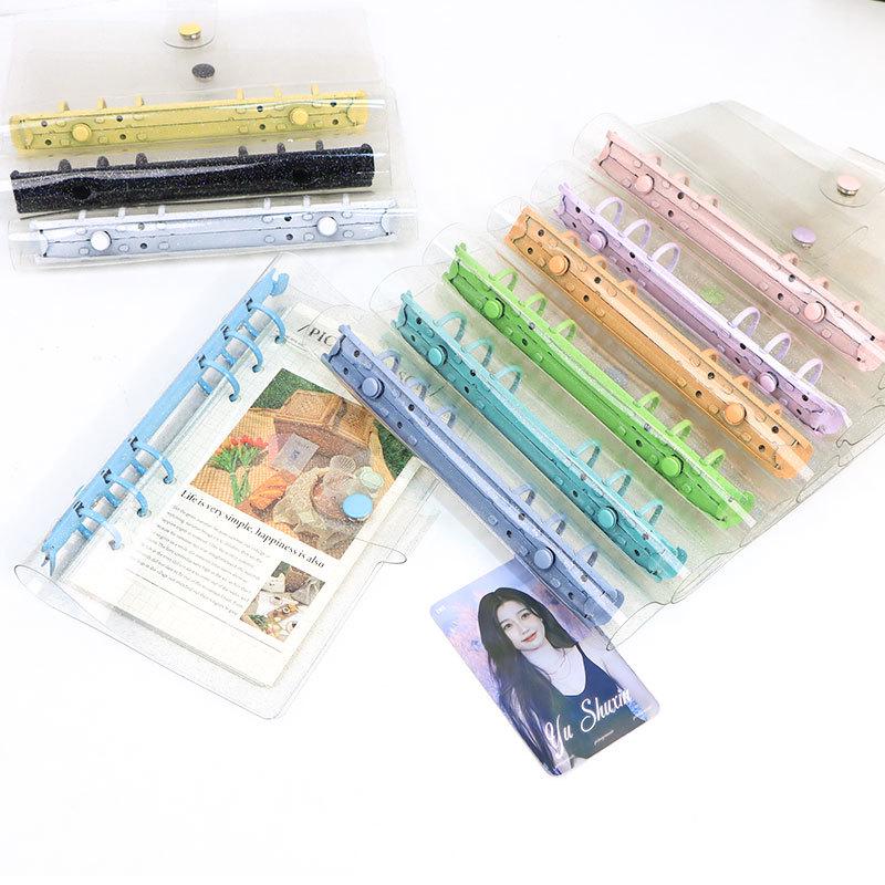 Glittery Transparent PVC 6-Ring A5/A6 Student Notebook & Journal