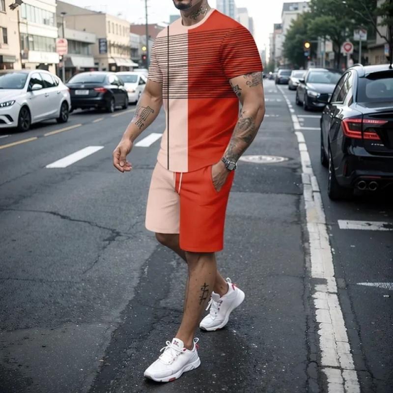 

Бутик3D модные мужские шорты в стиле ретро, ​​спортивная одежда, комплект из двух предметов уличной одежды, футболка с короткими рукавами + шорты, мужская одежда 6XL