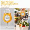 Plastic Stainless Steel Handheld Scale 10kg/22lb Load Capacity Kitchen Scale  Household Outdoor