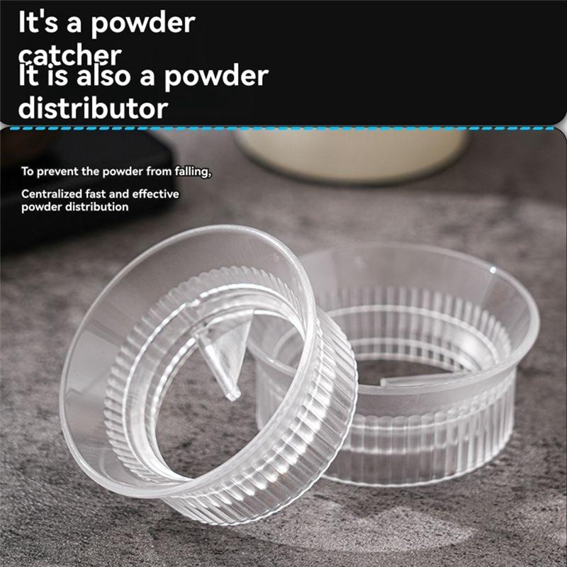 B97A-Coffee Tamper Rotary Powder Dosing Ring Coffee Distributor Leveler For 150Ml Black
