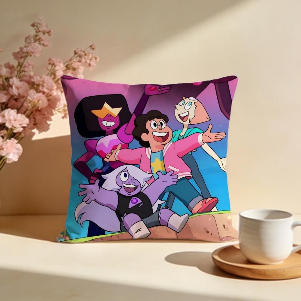 Hot SSteven Universe Futureied Cushion Cover Stylish Washable Pillow Cover Ideal for Couch Bedroom Car Decoration