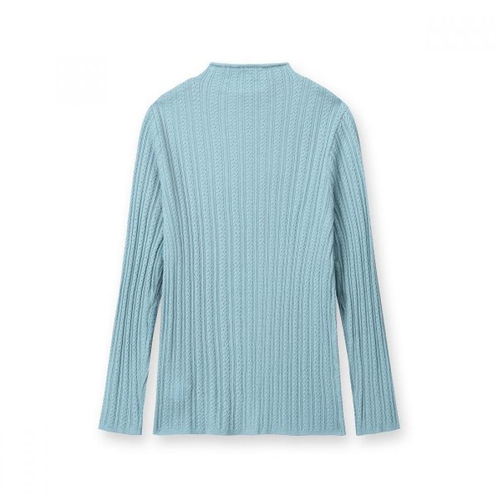FURINA Cash Touch Cable PaTTern KniT T shirT