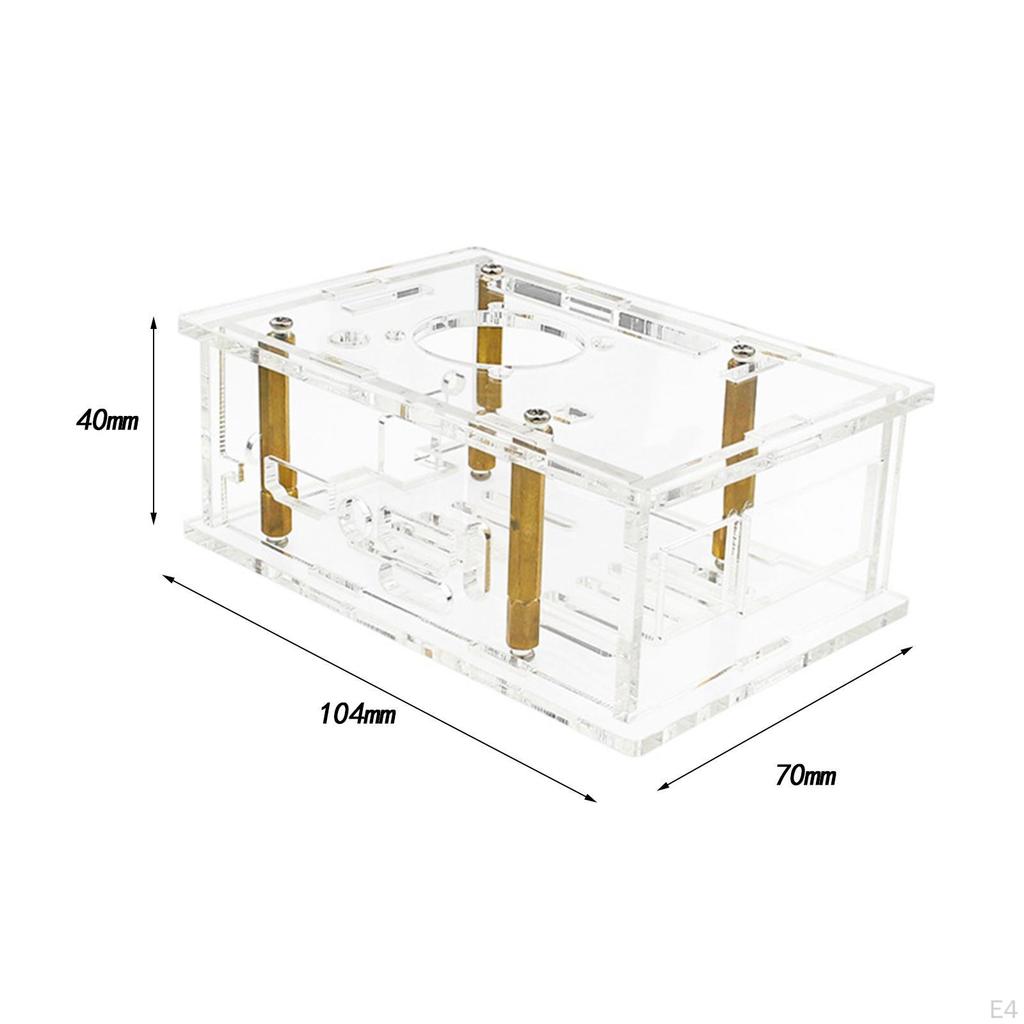 Acrylic Case for 5 Pro Development Board Transparent Protective Shell with Antenna Computer