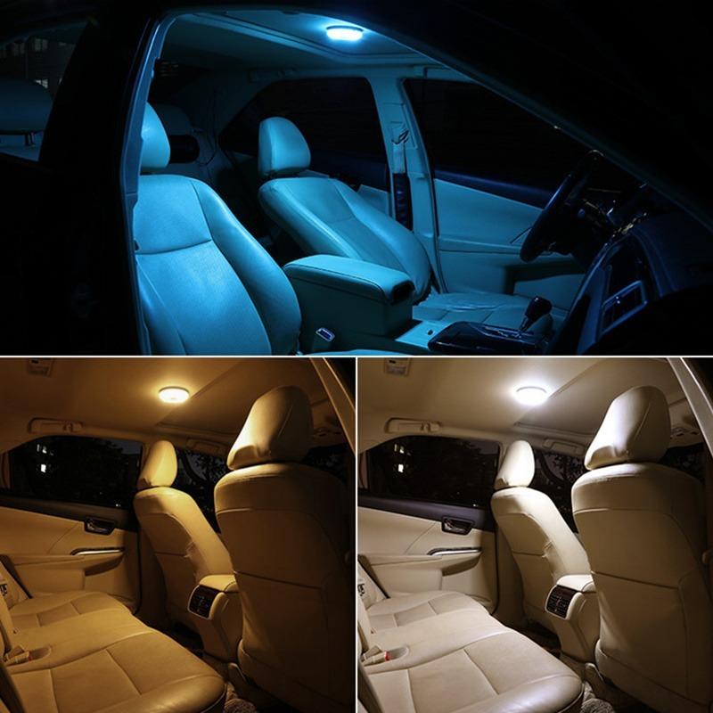 Magnetic Car LED Touch Light Car Roof Interior Light Magnets Ceiling Lamp Universal Reading Night Lamp Car Interior Accessories