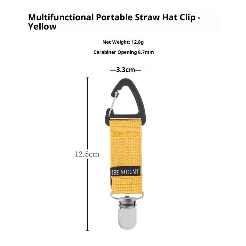 Outdoor Travel Straw Hat Clip Portable Hat Bag Clip Glove Clip Organizer Baseball Cap Holder Hats Brim Hanging Hook