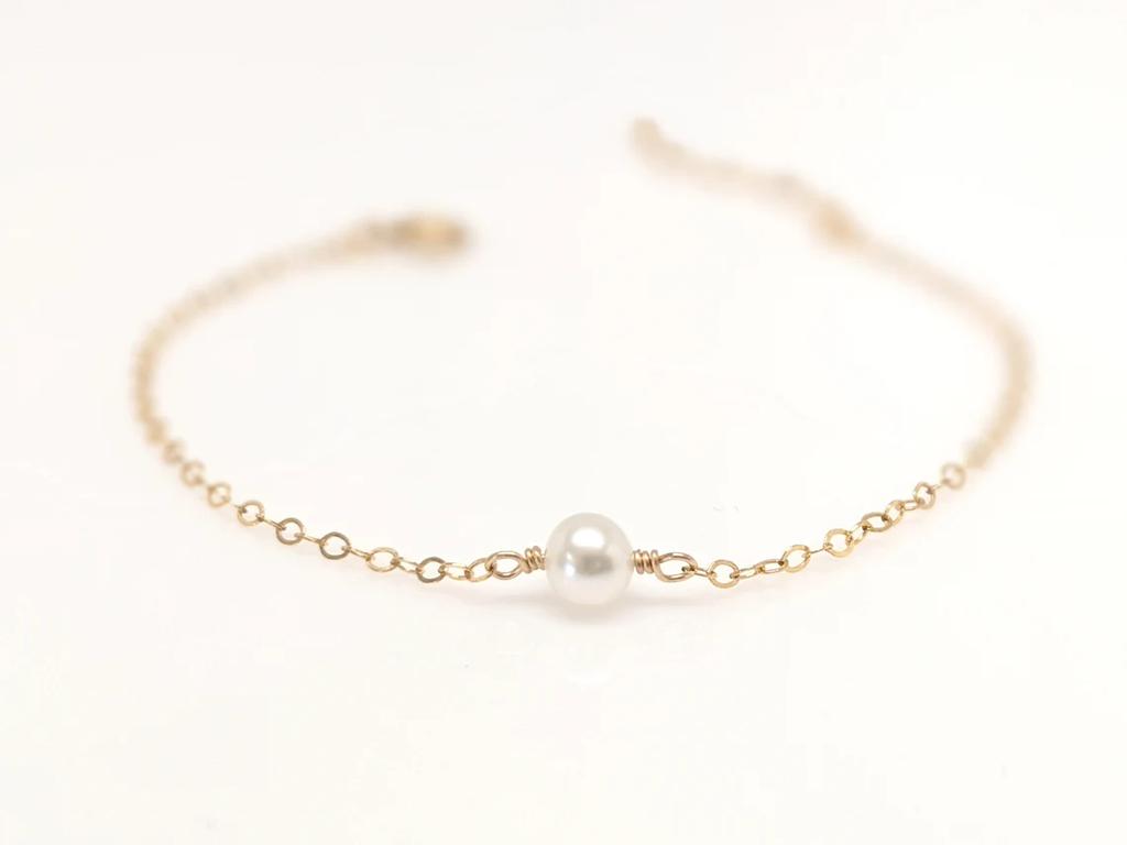 Vlen Natural Freshwater Pearl Bracelets for Women Gold Plated 18 K Stainless Steel Bracelet Dainty Pulseras Jewelry