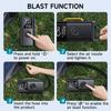Car Battery Jump Starter 10,000mAh 3 LED Light Modes 2 USB Output Built in Air Compressor Portable Car Jump Starter
