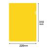 Plus Color Clear Holder A4 Vertical Dark Yellow 100-Pack 89-813 FL-165HO-100P