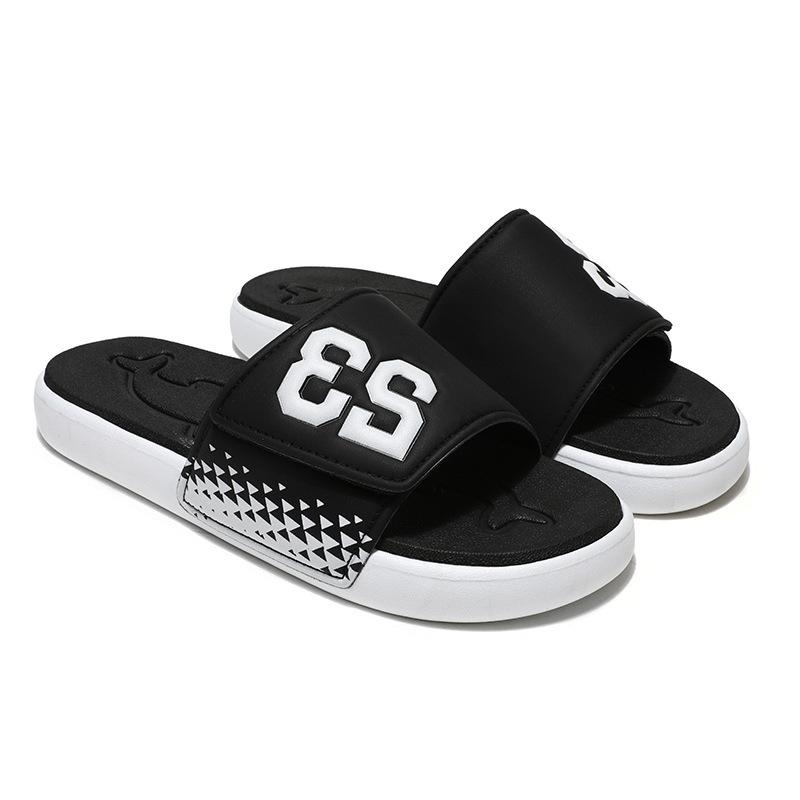 Men s Adjustable Lace Up Slippers Non Slip Thick Soled Slippers Suitable for Casual Beach Wear 39 белый