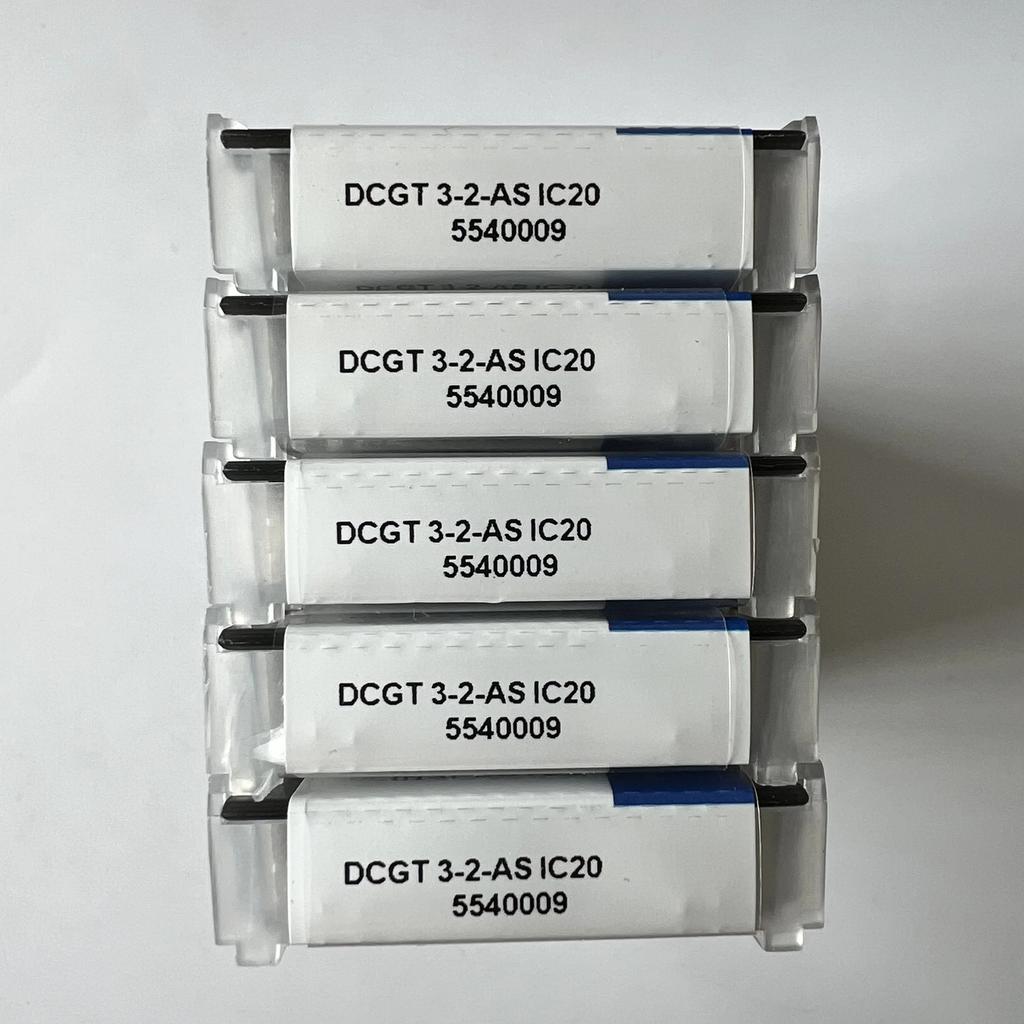 ISCAR / DCGT11T308-AS IC20 / Industrial Indexable Carbide Inserts 10 Pcs