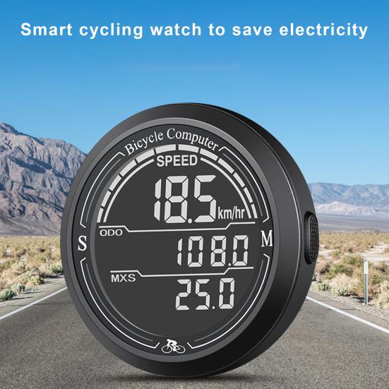 Bicycle Speedometer Wireless Odometer Large Screen Design Easy To Read IP67 Waterproof Easy To Install Magnetic Bike Computer