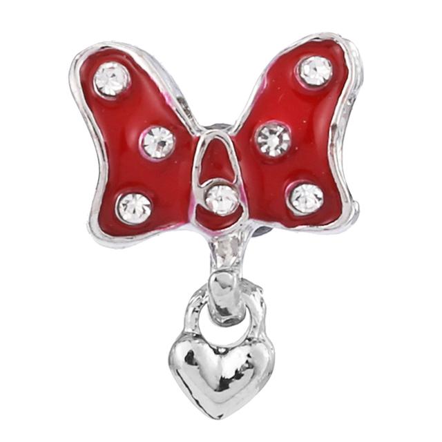 4pcs /Lot 2022 Sterling Silver Color Beads 41 Styles Sparkling Charm Fit Original Brand Bracelets For Women Jewelry Making Gift