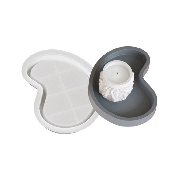 Silicone Tray Molds Irregular Epoxy Resin Moulds Crafting Moulds Silicone Texture Plate Moulds for Handmade Tray Plate