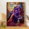Disney Diamond Art Painting Kit – Evil Queen Sparkling Craft, Home Wall Decor, Handmade Gift