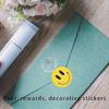 Barsinfi Smile Face Stickers Roll Happy Face Stickers 500 Pieces per Roll (1 inch Yellow)