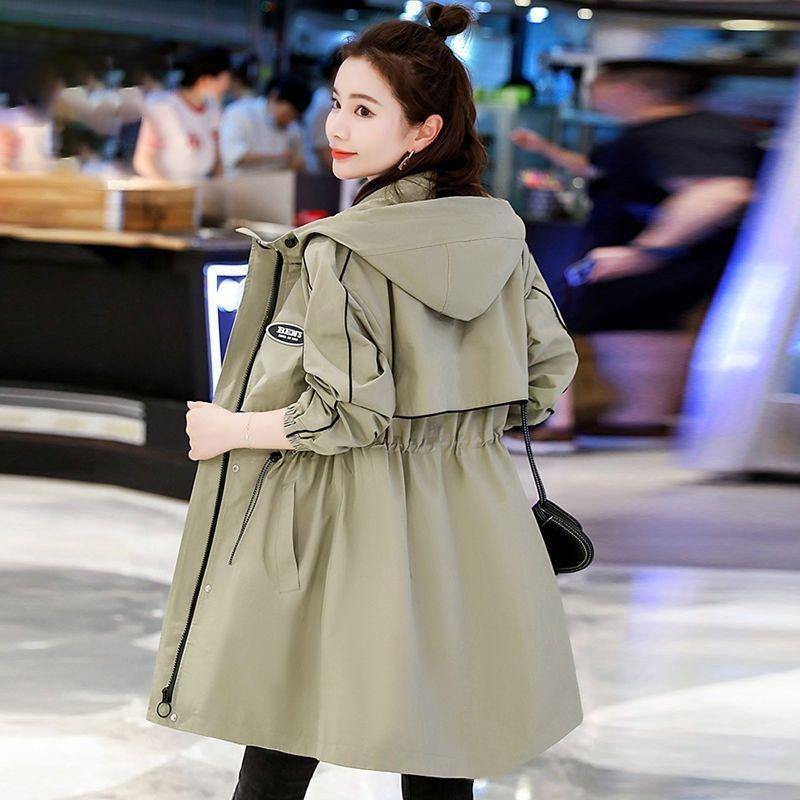 Fashionable Loose Women's  Windbreaker Coat, Stylish and Elegant Jacket