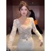 Chic Korean Lace Base Layer Top - Autumn/Winter Sexy & Elegant Temperament