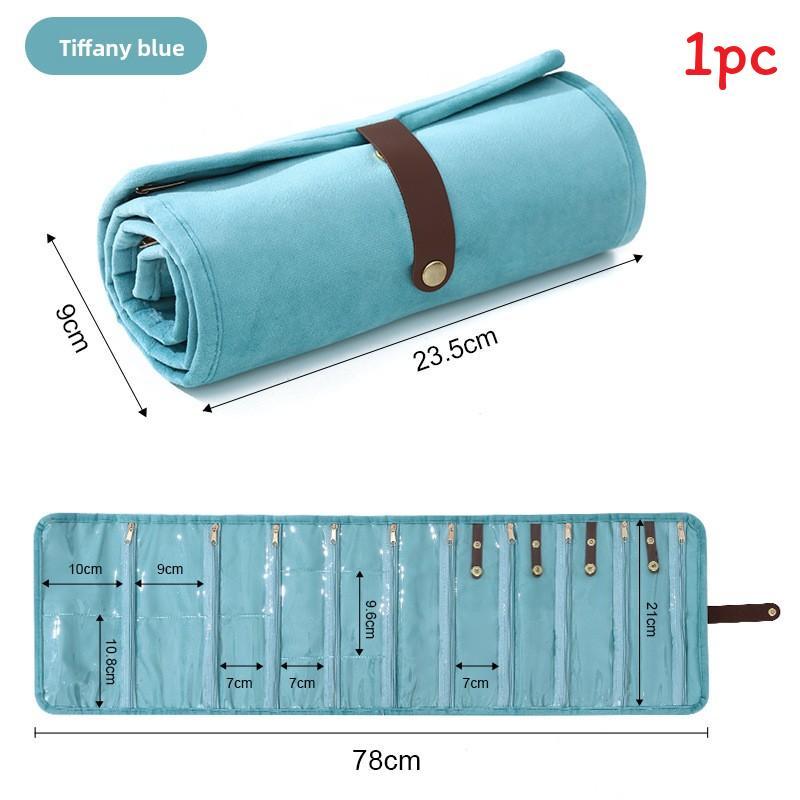 Style Jewelry Organizer Bag With Soft Fabric For Travel And Gift