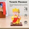 Monk Figurine for Car Dashboard, Home & Office – Buddha Statue with Moving Head - Feng Shui Ornament for Peace, Positivity & Good Luck Gift
