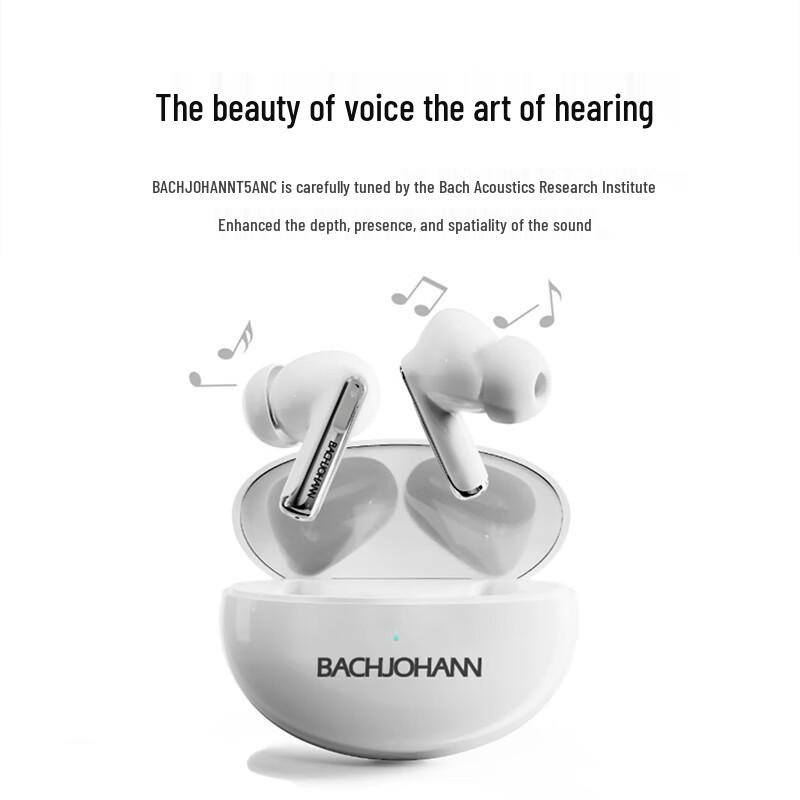 Bach Johann T5ANC Active Noise Cancelling Wireless Earbuds