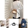 Adorable Plush Bucket Bag For Women Stylish Soft Pu Crossbody Purse In Black White Pink Khaki