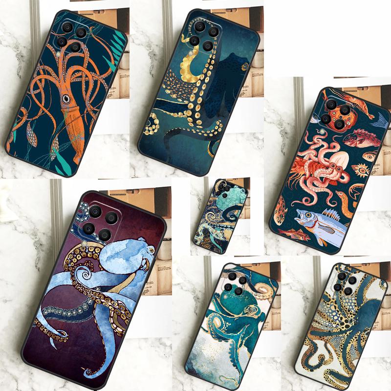 Meeresleben Ozean Oktopus Für Samsung Galaxy M23 M33 M13 M53 M11 M51 M14 M34 M54 M15 M55 M20 M30s M12 M32 M52 Hülle