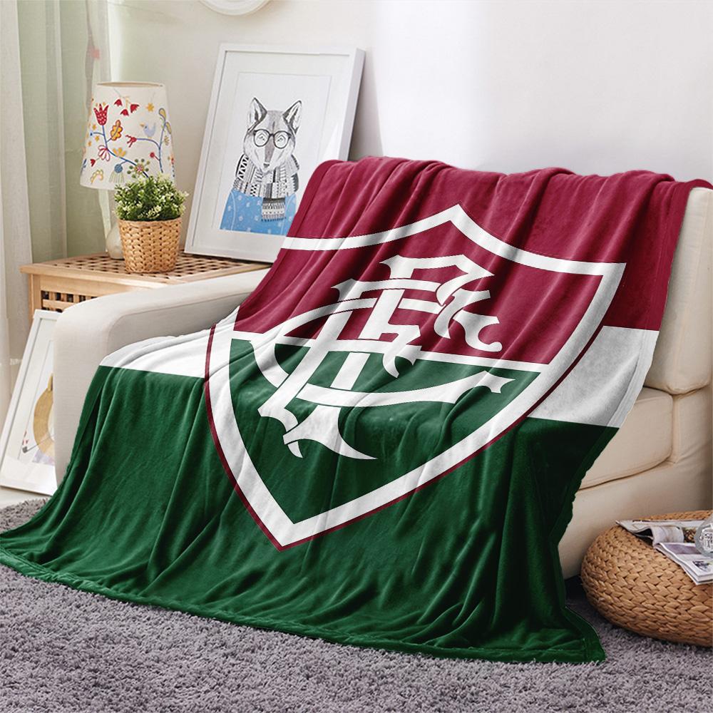 Fluminense Football Club Flanelldecke mit Aufdruck, Hohe Qualität, Bequem für alle Jahreszeiten, Heimdekoration, Wärme und Komfort
