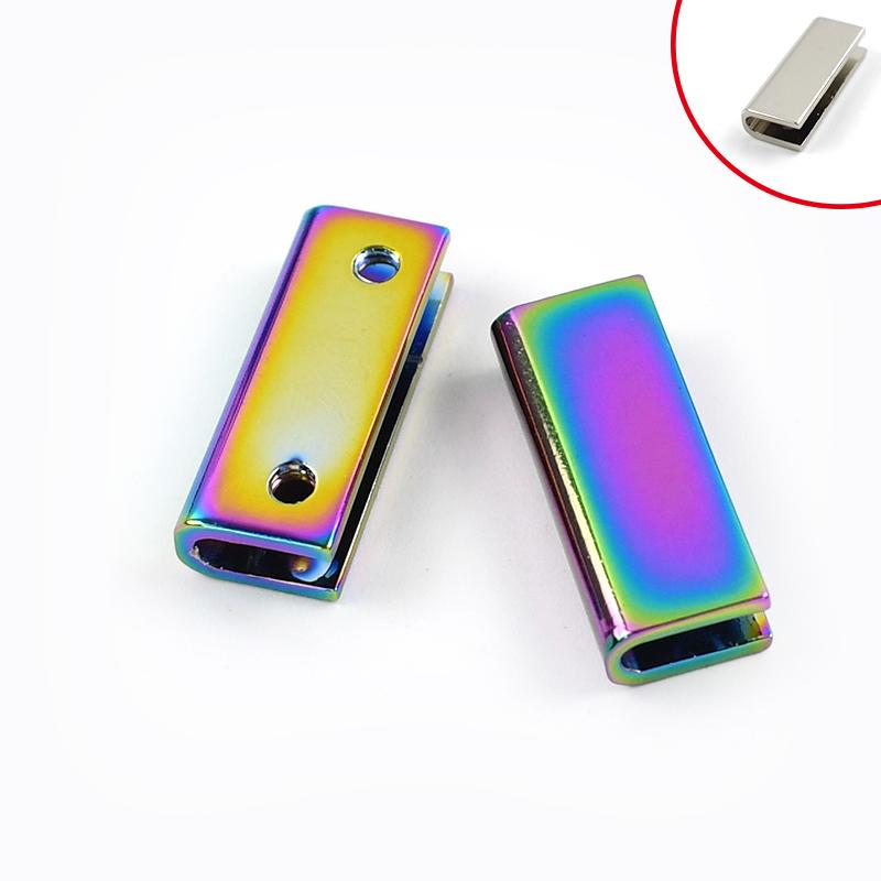 5Pcs 19/25/32/39/52mm Metal Buckles Corner Edges Protector Buckle with Screws Strap Cover Tail Clips Clasp Webbing End Stopper