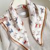 111% Mulberry Silk 71 Square Scarf, New Sky City Professional Decorative Scarf, Commuting To Work Versatile Silk Scarf