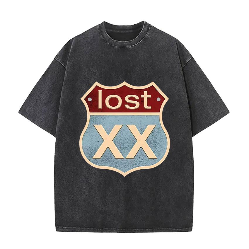 MGK Day Lost Americana 2025 Vintage Washed T Shirt Men Women Harajuku Oversized Cotton Tshirts ONeck Clothing Fashion Tshirt