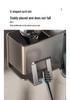 Wall-Mounted Suction Toothbrush & Toothpaste Holder with Aluminum Storage Shelf