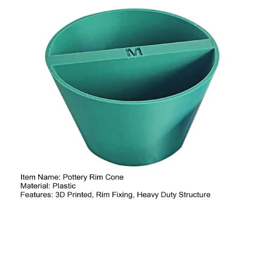 1/3ks Nástroj na keramiku na lemování kužele 3D tištěný keramický nástroj na tvarování ráfku Kuželová keramika na upevnění ráfku Tvarovací nástroj Nástroje na modelování soch z hlíny