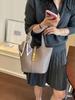 Trendy Cross-Buckle Bucket Bag: Versatile, High-End Fashion Handbag