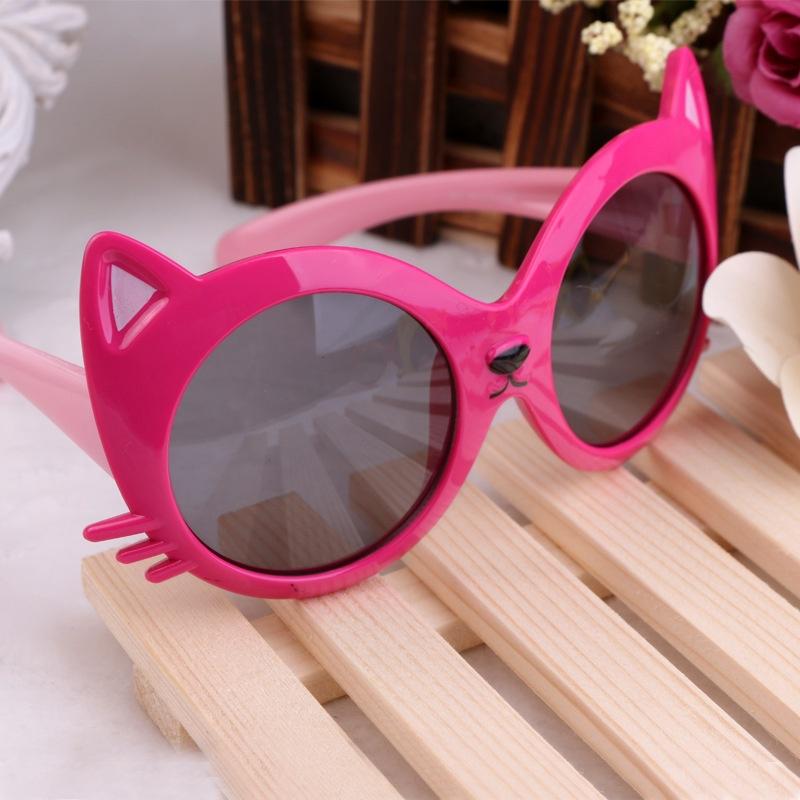 Moda Fete Băiat Copil Copil Ochelari de soare din desene animate Cute Cat Anti UV Ochelari Ochelari