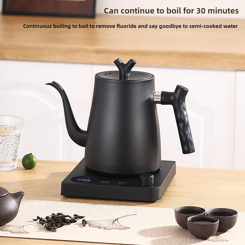 1000W Electric Kettle Household 304 Stainless Steel Coffee Pot Intelligent Temperature Regulation LED Display Safe Anti Scalding