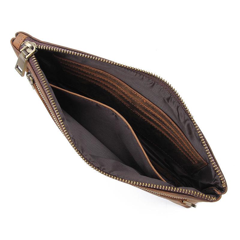 Cool Fashion Leather Clutch Wallet Evening Party Hand Purse For Men Women Male Female Zipper Long Purse Big Leather Wallet